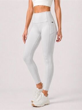 Patagonia High Rise Leggings S Light Gray Athletic Yoga Workout Activewear